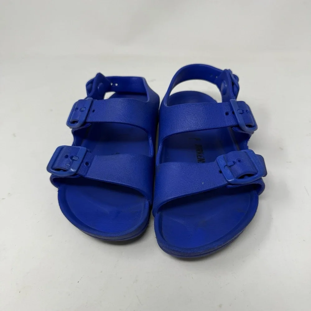 Birkenstock Milano Essentials Kids EVA Sandals Toddler Size 20 US 12- 12.5 Blue
